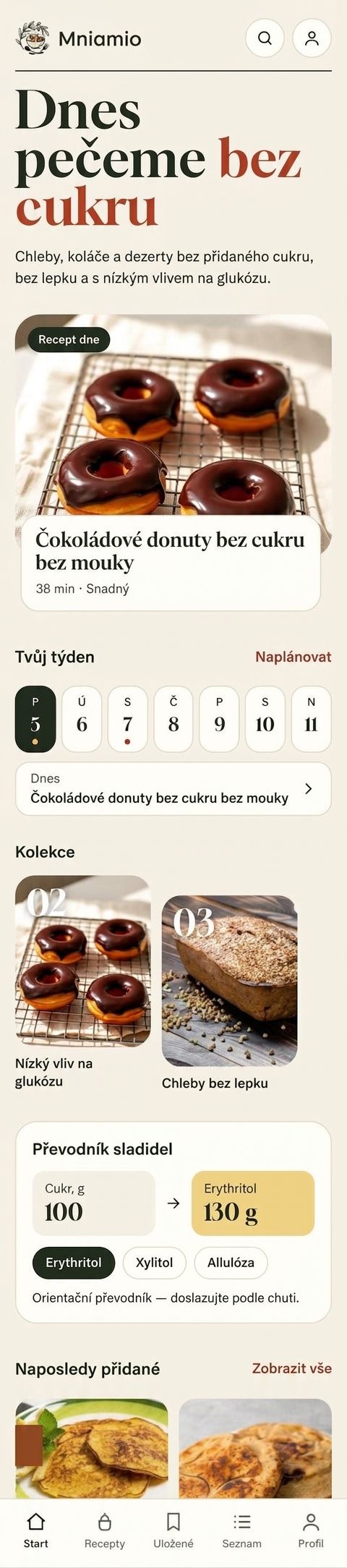 Recept dne a plán na týden