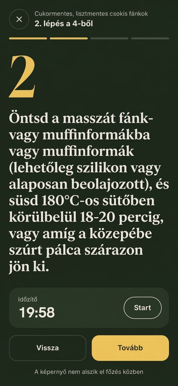 Főzési mód lépésről lépésre