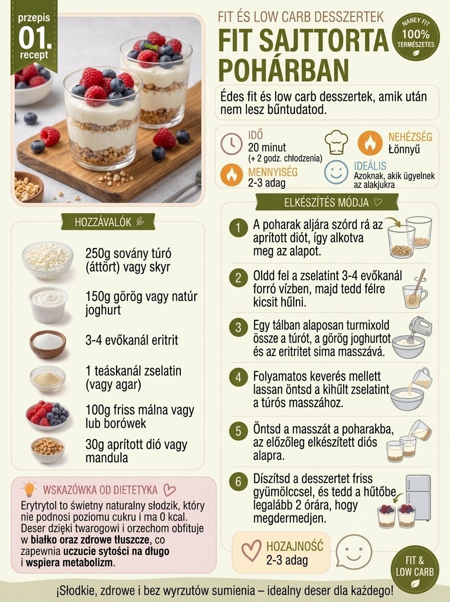 Fit és low carb desszertek