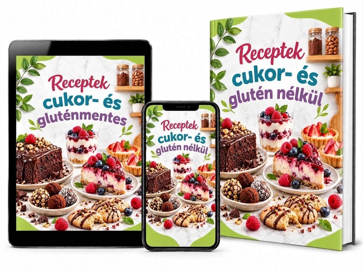 Cukormentes és gluténmentes receptek e-book és alkalmazás